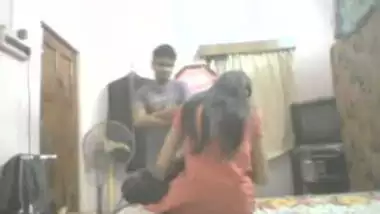 Desi college girl hidden cam home sex with lover