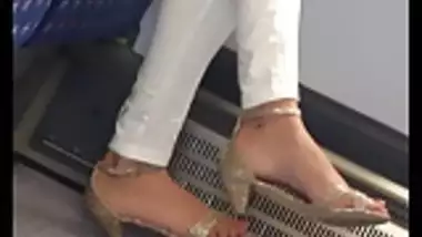 Indian milf sexy heels candid