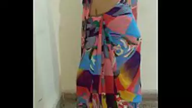 My hot maid taking off her sari and masturbating