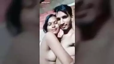 Desi villager couple outdoor kissing