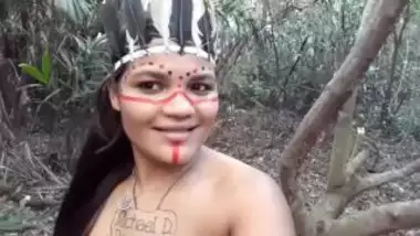 Naked Porn Star As Tribal Woman During Jungle Sex