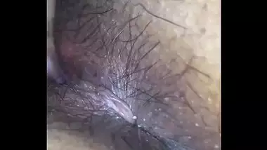 Delhi wife - hairy pussy and ass hole licked