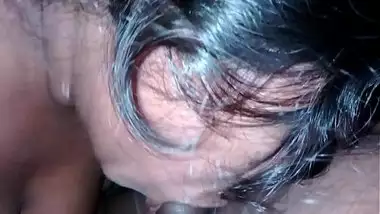 Wife giving hard blowjob