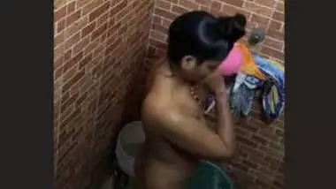 Desi Girl Bathing 2 clips Record By Hidden Cam Part 1