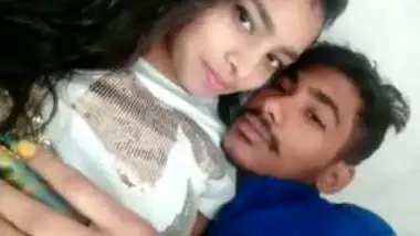 Cute Desi Couple Kissing Romance Home alone