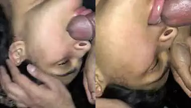 Paki couple at night BJ and boob suck