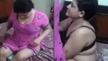 Desi wife with hubby friend dress wear after fuck