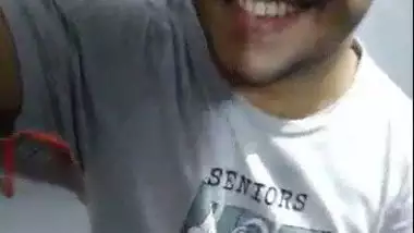 Indian college guy exposing big dick