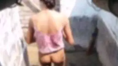 Village girl dressing after bath video