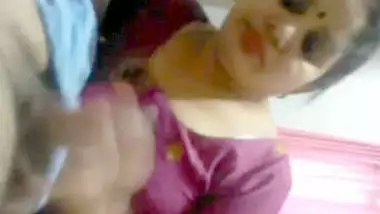 aunt in blouse shaking lover dick