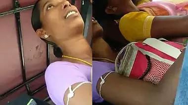 Rubbing hand in boobs side of aunty , Crowd is Advantage