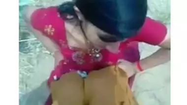 Indian village girl showing her boobs outdoor