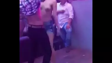 Nude College Girl Dancing On Party