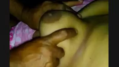 Husband playing with bhabi boobs