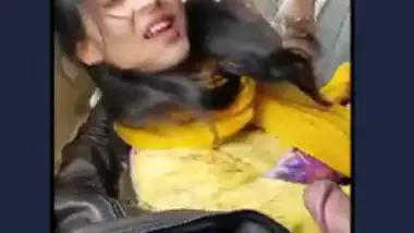 Desi lover romance in car outdoor