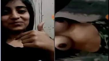 Lucky guy will remember this video call because of Indian beauty's tits