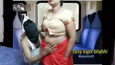 Indian aunty fucking in coach with her son in a journey and sucking cock and take cum in pussy