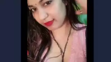 Desi girl selfie video record