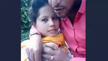 Cute Indian Girl Boob Sucking in park