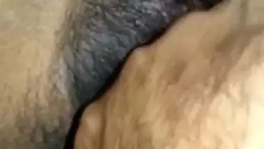 Hairy Cunt Fingering by hubby