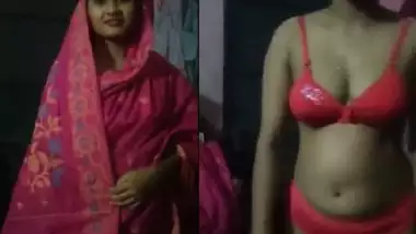 Cute sexy Bengali wife striptease show