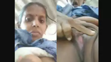 Tamil aunty showing her boobs and pussy