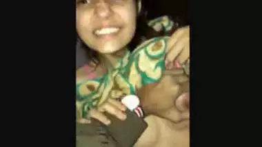 Gf boobs pressed hard by lover