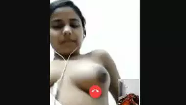 College girl with firm boobs video call