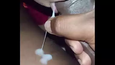 Indian teen cum swallowing