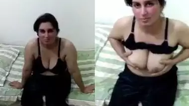 Beautiful Pakistani wife showing her big boobs