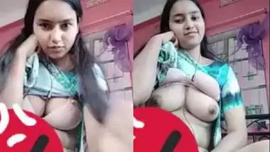 Cute Bengali girl showing her boobs on video call