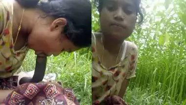 Dehati Gf sucking dick outdoor video scandal