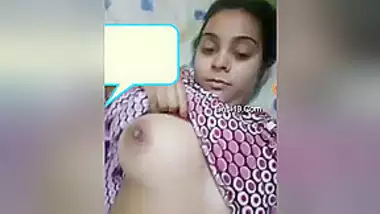 Today Exclusive- Cute Desi Girl Showing Her Boobs And Pussy On Video Call Part 1