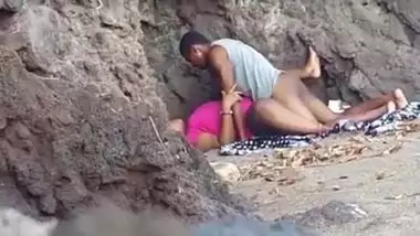 Desi chudai of a village aunty with her love in the forest