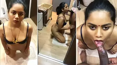 Bengali slut Bhabhi giving sensual blowjob to own brother, desi sex video