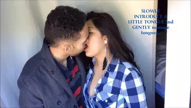 British Indian Couple Kissing - Movies....