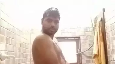 Having in bathroom