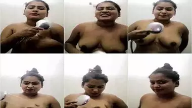 Fatty naughty girl showing while bathing