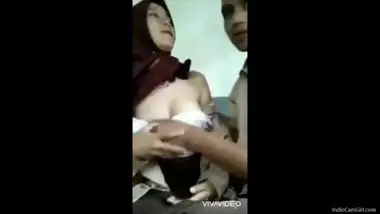 Pressed boobs school innocent