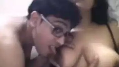 Big boobed aunty letting nephew suck her boobs and enjoying