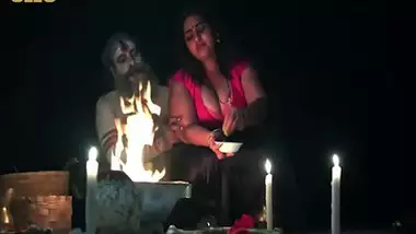 A milf fucks an aghori for a child in an Indian sex movie