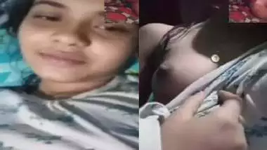 Cute Bangladeshi girlfriend boobs show viral call