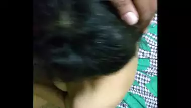 Indian girl giving blowjob