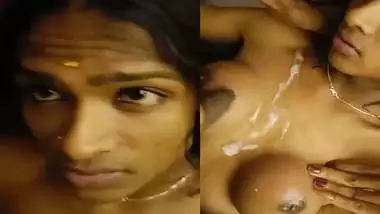 Mallu hot village girl boob fuck cum on boobs