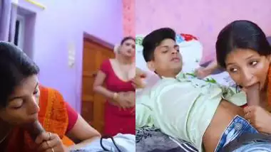 Indian porn of a mom getting horny watching her son fucking